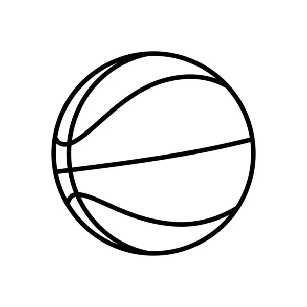 Kosárlabda Ikon Vektor Design Sablonok Egyszerű Modern Elszigetelt Fehér Háttér — Stock Vector