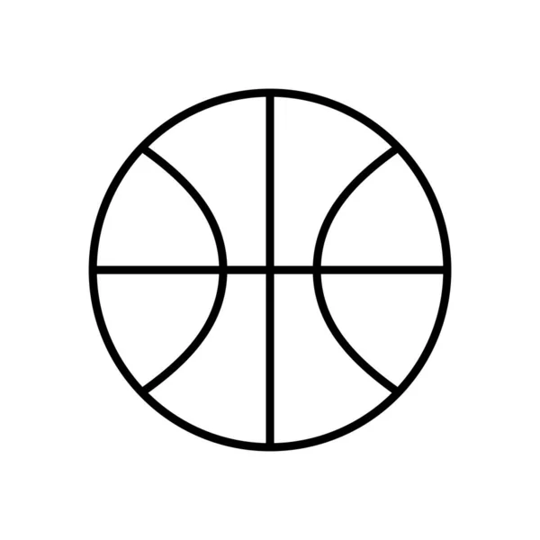Μπάσκετ Εικονίδιο Διάνυσμα Πρότυπα Σχεδιασμού Απλό Και Σύγχρονο Απομονωμένο Λευκό — Διανυσματικό Αρχείο