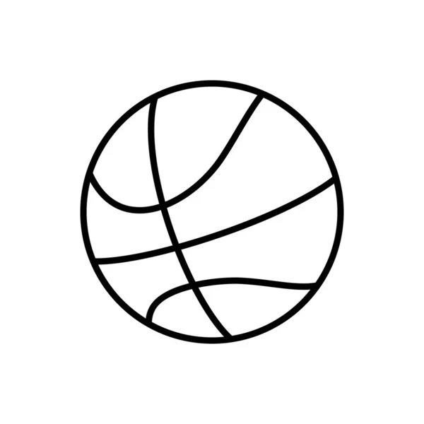 Шаблоны Баскетбольные Иконки Белом Фоне — стоковый вектор