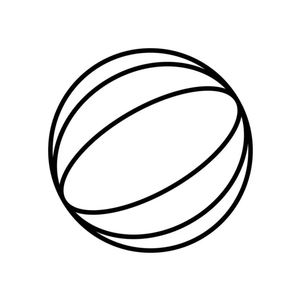 Basketball Icône Vectoriel Modèles Conception Simple Moderne Isolé Sur Fond — Image vectorielle