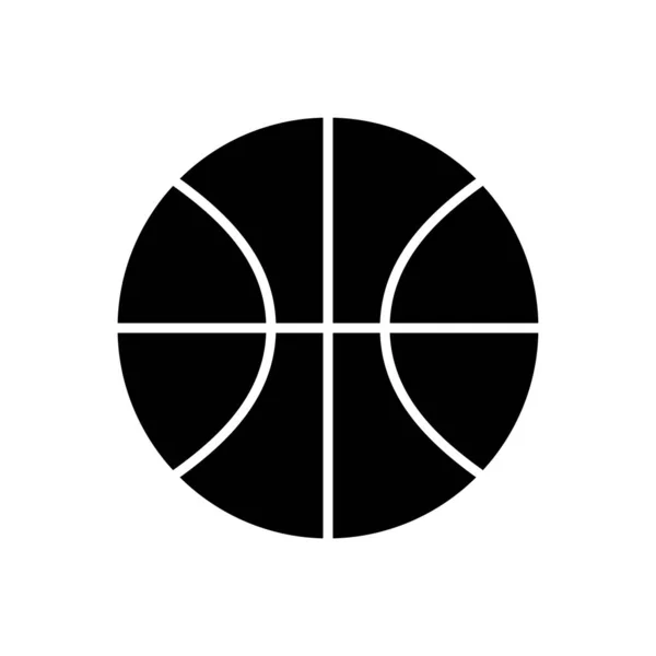 Kosárlabda Ikon Vektor Design Sablonok Egyszerű Modern Elszigetelt Fehér Háttér — Stock Vector