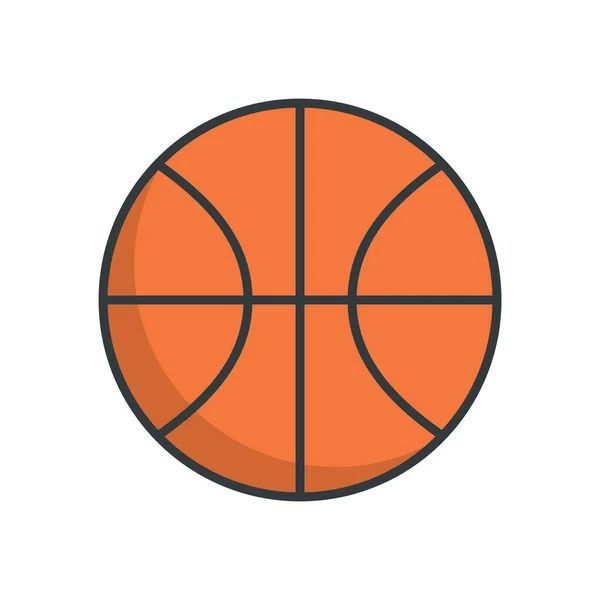 Μπάσκετ Εικονίδιο Διάνυσμα Πρότυπα Σχεδιασμού Απλό Και Σύγχρονο Απομονωμένο Λευκό — Διανυσματικό Αρχείο