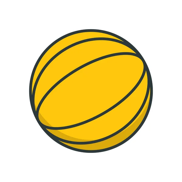 Basketbol Ikonu Vektör Tasarım Şablonları Beyaz Arkaplan Üzerinde Basit Modern — Stok Vektör