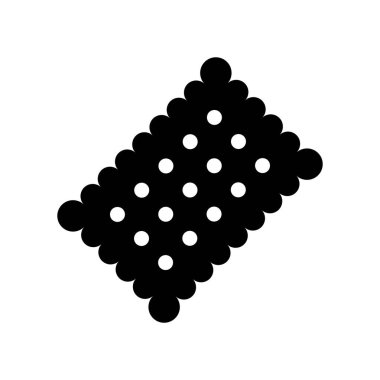 Bisküvi krakeri simgesi vektör dizayn şablonları beyaz arkaplan üzerinde izole