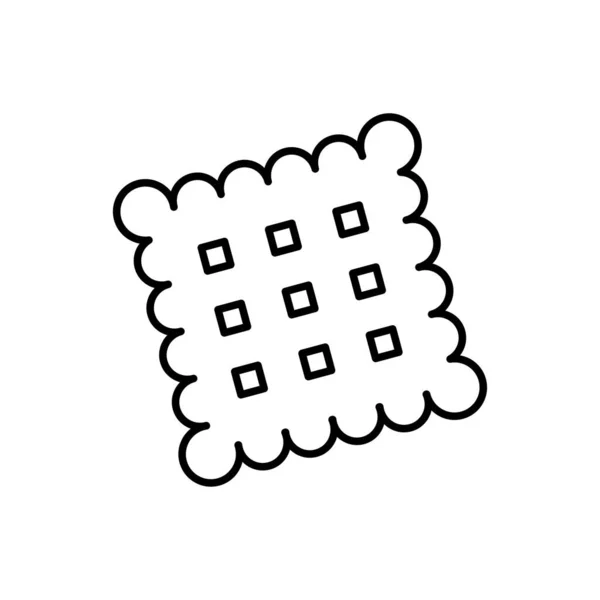 Шаблоны Дизайн Иконок Печенья Белом Фоне — стоковый вектор