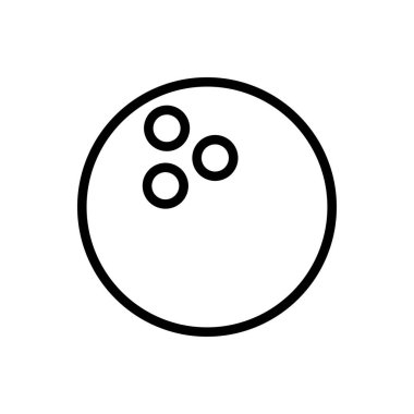 Bowling Topu simge vektör dizayn şablonları beyaz arkaplan üzerinde izole