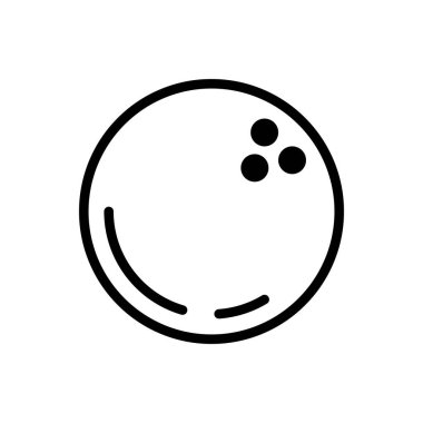 Bowling Topu simge vektör dizayn şablonları beyaz arkaplan üzerinde izole