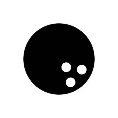 Bowling Topu simge vektör dizayn şablonları beyaz arkaplan üzerinde izole