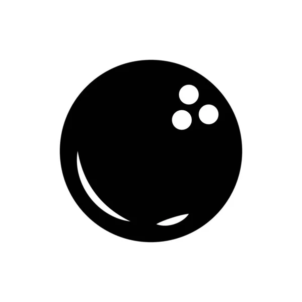 Bowling Ball Icon Vektor Design Vorlagen Isoliert Auf Weißem Hintergrund — Stockvektor