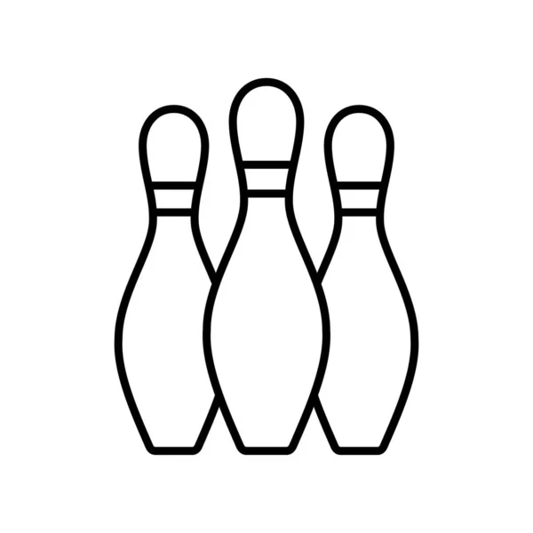 Bowling Feltűnő Győzelem Ikon Vektor Design Sablonok Egyszerű Elegáns Koncepció — Stock Vector