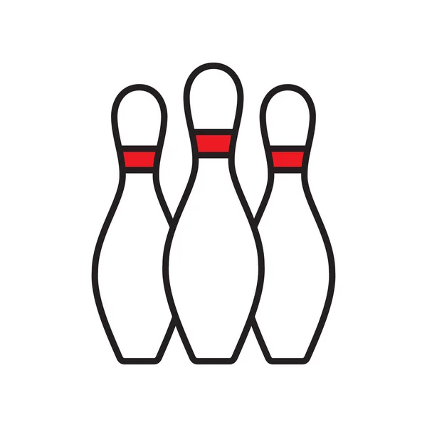 Bowling Εντυπωσιακή Νίκη Εικονίδιο Διάνυσμα Πρότυπα Σχεδιασμού Απλό Και Κομψό — Διανυσματικό Αρχείο