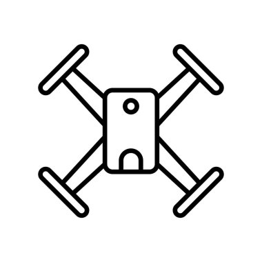 Drone simge vektör tasarımı şablonları basit ve modern konsept