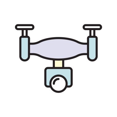 Drone simge vektör tasarımı şablonları basit ve modern konsept