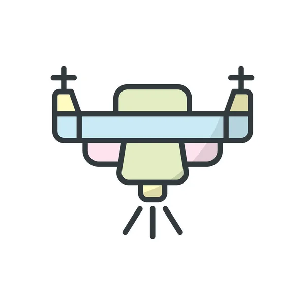 Drohnen Icon Vektor Design Vorlagen Einfaches Und Modernes Konzept — Stockvektor