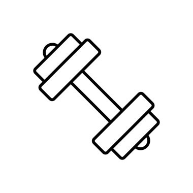 Dumbbell simge vektör tasarımı şablonları basit ve modern konsept