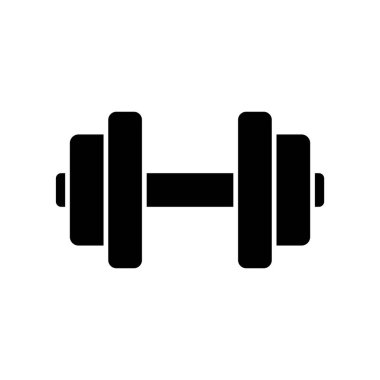 Dumbbell simge vektör tasarımı şablonları basit ve modern konsept
