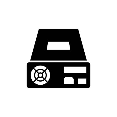 Power Supply ikon vektör tasarımı şablonları beyaz arkaplanda izole edilmiş basit ve modern konsept