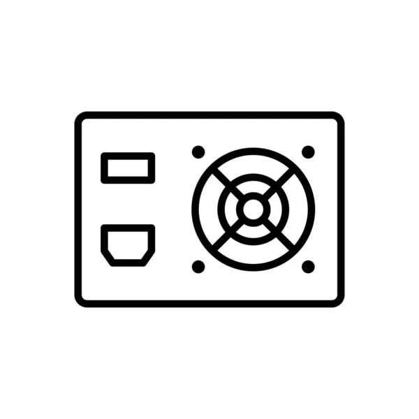 Power Supply Icon Vector Design Templates Simple Modern Concept Isolated — Stock Vector