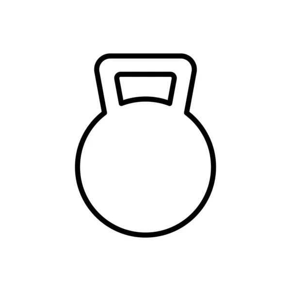 Kettle Bell Plantillas Diseño Vectores Icono Simple Moderno Aislado Sobre — Archivo Imágenes Vectoriales