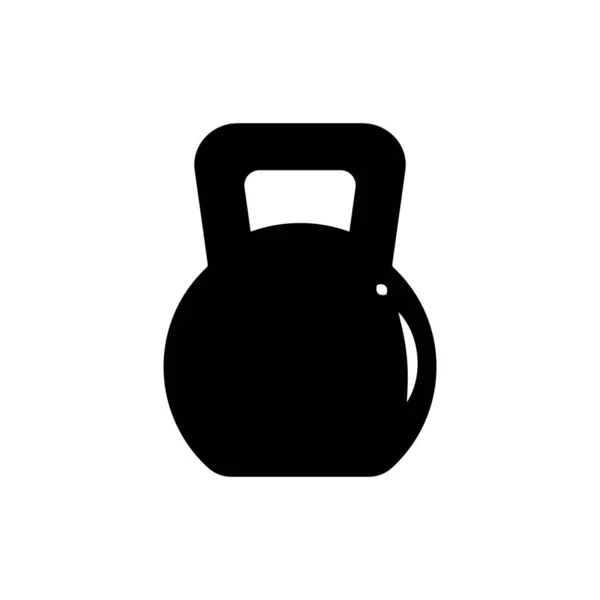 Kettle Bell Icon Vector Design Templates Simple Modern Isolated White — Stock Vector
