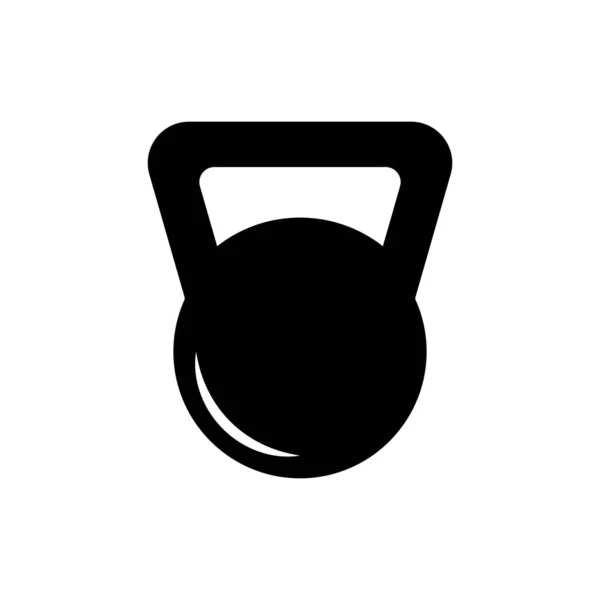 Kettle Bell Icon Vector Design Templates Simple Modern Isolated White — Stock Vector