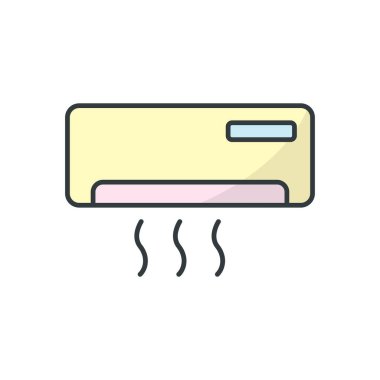 Klima simgesi vektör tasarım şablonları basit ve modern