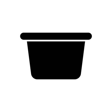 Gıda kabı kutusu ikonu vektör tasarımı şablonları basit ve modern konsept