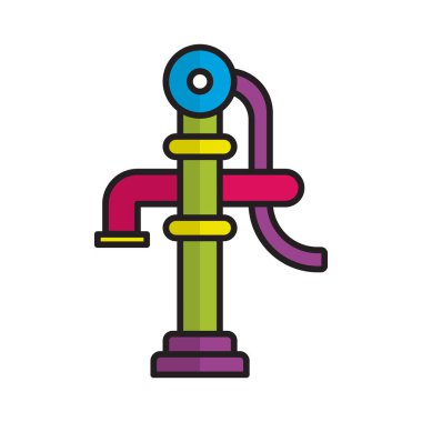 Su Pompası ikon vektör tasarım şablonları basit ve modern konsept