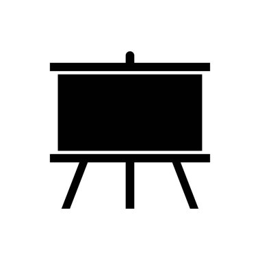 Beyaz Tahta simge vektör tasarımı şablonları basit ve modern konsept