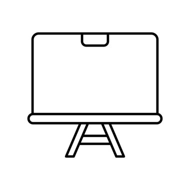 Beyaz Tahta simge vektör tasarımı şablonları basit ve modern konsept