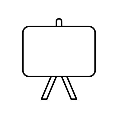 Beyaz Tahta simge vektör tasarımı şablonları basit ve modern konsept