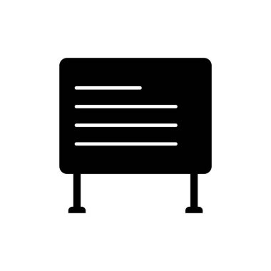 Beyaz Tahta simge vektör tasarımı şablonları basit ve modern konsept