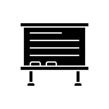 Beyaz Tahta simge vektör tasarımı şablonları basit ve modern konsept