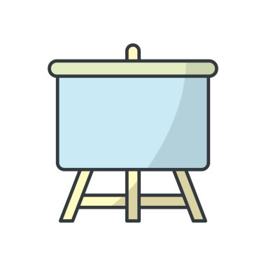 Beyaz Tahta simge vektör tasarımı şablonları basit ve modern konsept