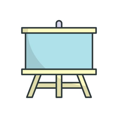 Beyaz Tahta simge vektör tasarımı şablonları basit ve modern konsept