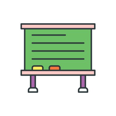 Beyaz Tahta simge vektör tasarımı şablonları basit ve modern konsept