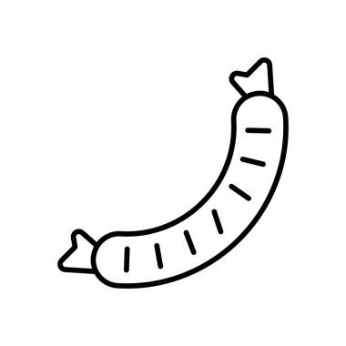 Sosis simgesi vektör tasarım şablonları basit ve modern konsept