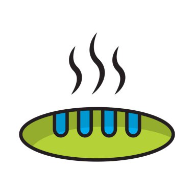 Beyaz arkaplanda izole edilmiş ekmek simgesi vektör tasarım şablonları