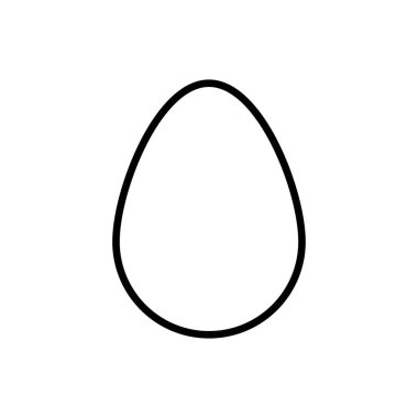 Beyaz arkaplanda yumurta simgesi tasarım şablonları izole edildi