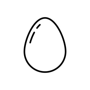 Beyaz arkaplanda yumurta simgesi tasarım şablonları izole edildi