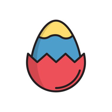 Beyaz arkaplanda yumurta simgesi tasarım şablonları izole edildi