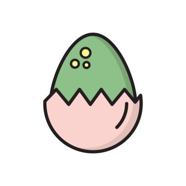 Beyaz arkaplanda yumurta simgesi tasarım şablonları izole edildi