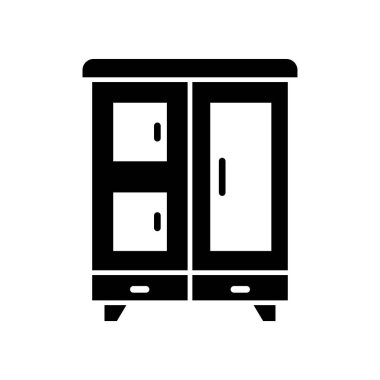 Dolap simgesi tasarım şablonları basit ve modern konsept