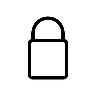 Asma kilit ikon vektör tasarım şablonları basit ve modern konsept