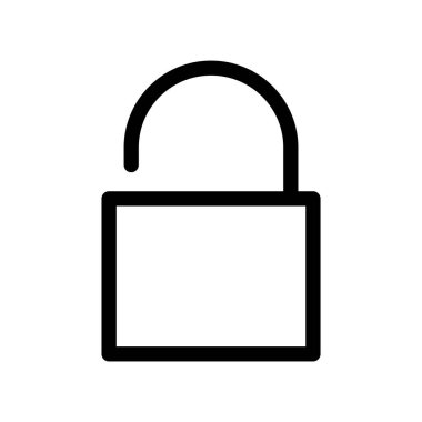 Asma kilit ikon vektör tasarım şablonları basit ve modern konsept