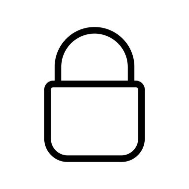 Asma kilit ikon vektör tasarım şablonları basit ve modern konsept