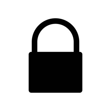 Asma kilit ikon vektör tasarım şablonları basit ve modern konsept