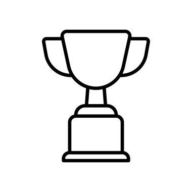 Kupa ikonu vektör tasarım şablonları basit ve modern konsept