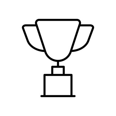 Kupa ikonu vektör tasarım şablonları basit ve modern konsept