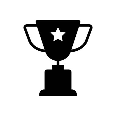 Kupa ikonu vektör tasarım şablonları basit ve modern konsept